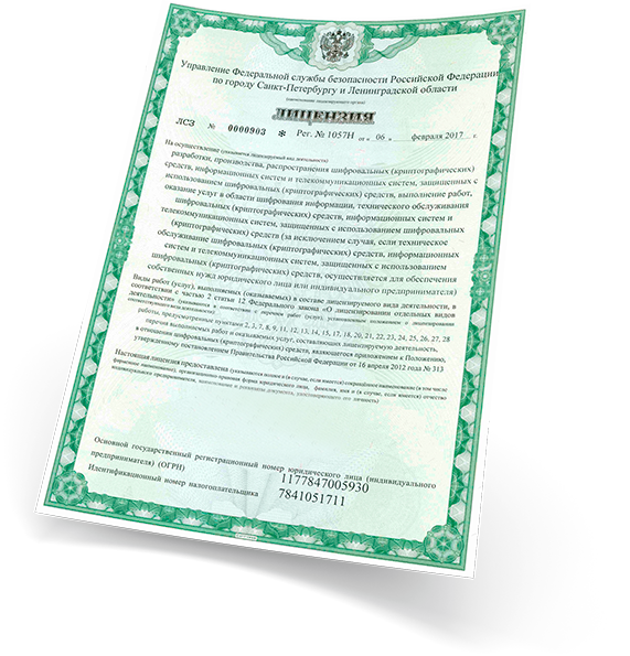 Пример лицензии
